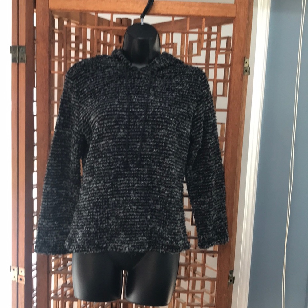 Tampa- black and gray hooded sweater size M.